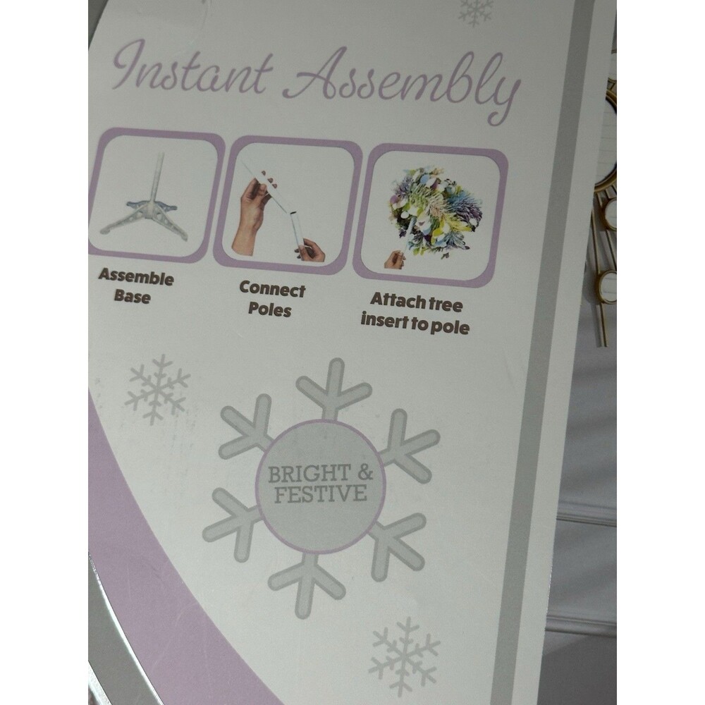 NWT BORN TO INSPIRE Modern Kids 5 foot Pencil Collapsable Tree - Picture 4 of 5